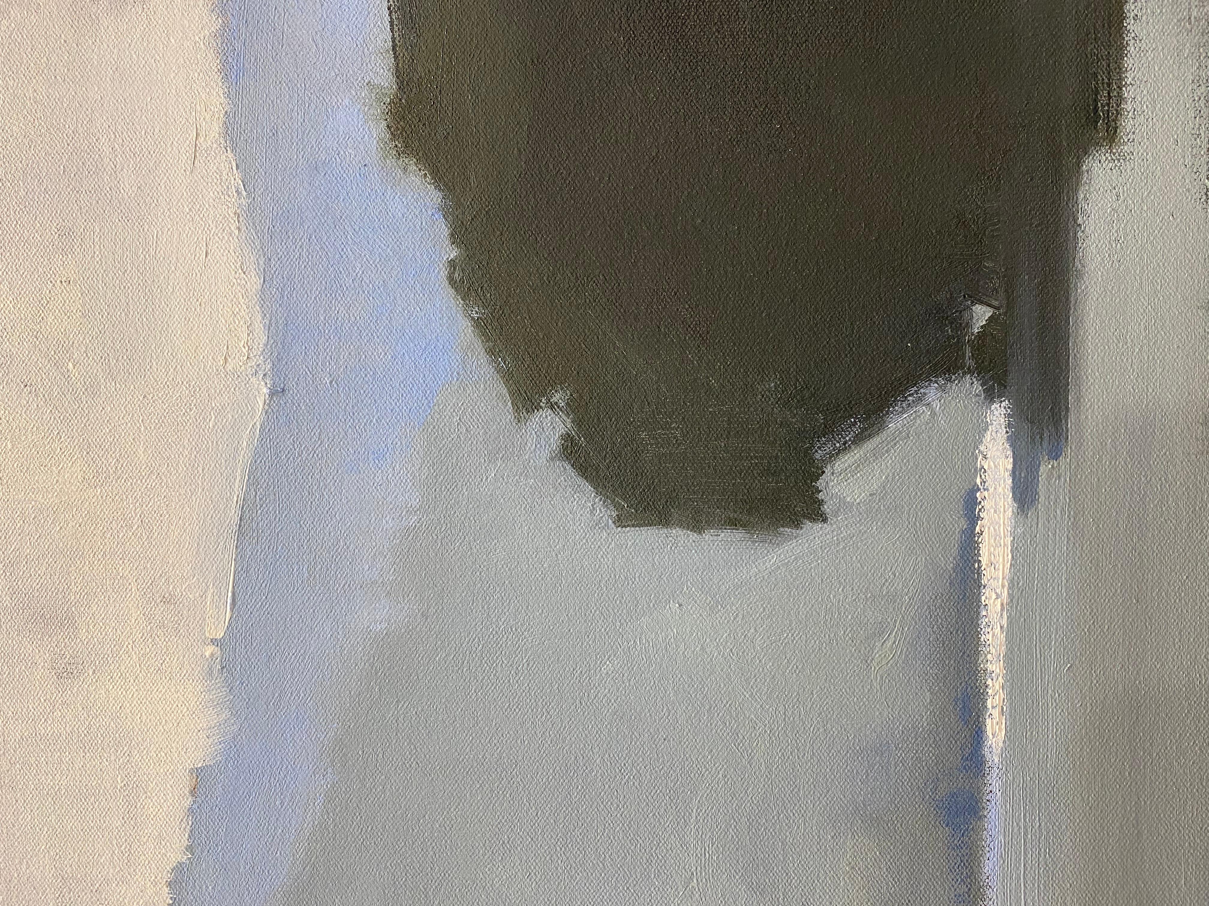 Misty Morning von Sherrie Russ Levine, Quadratisches Landscapr-Gemälde im Angebot 4
