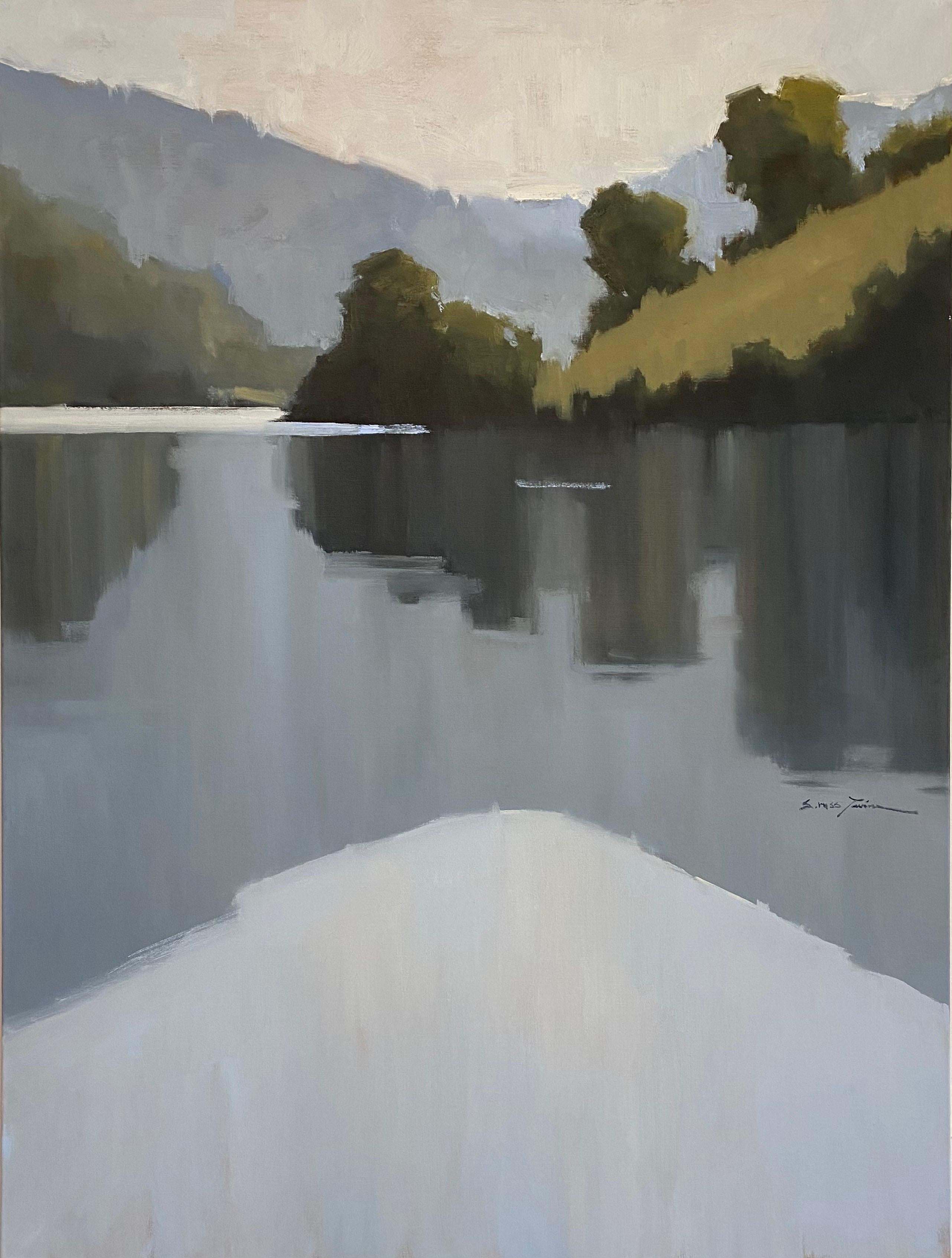 Wistful Moment by Sherrie Russ Levine, Vertical Landscapr Painting 1