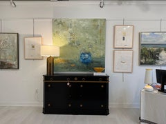 The Music I Hear by Amy Sullivan Contemporary Painting with Still Life floral