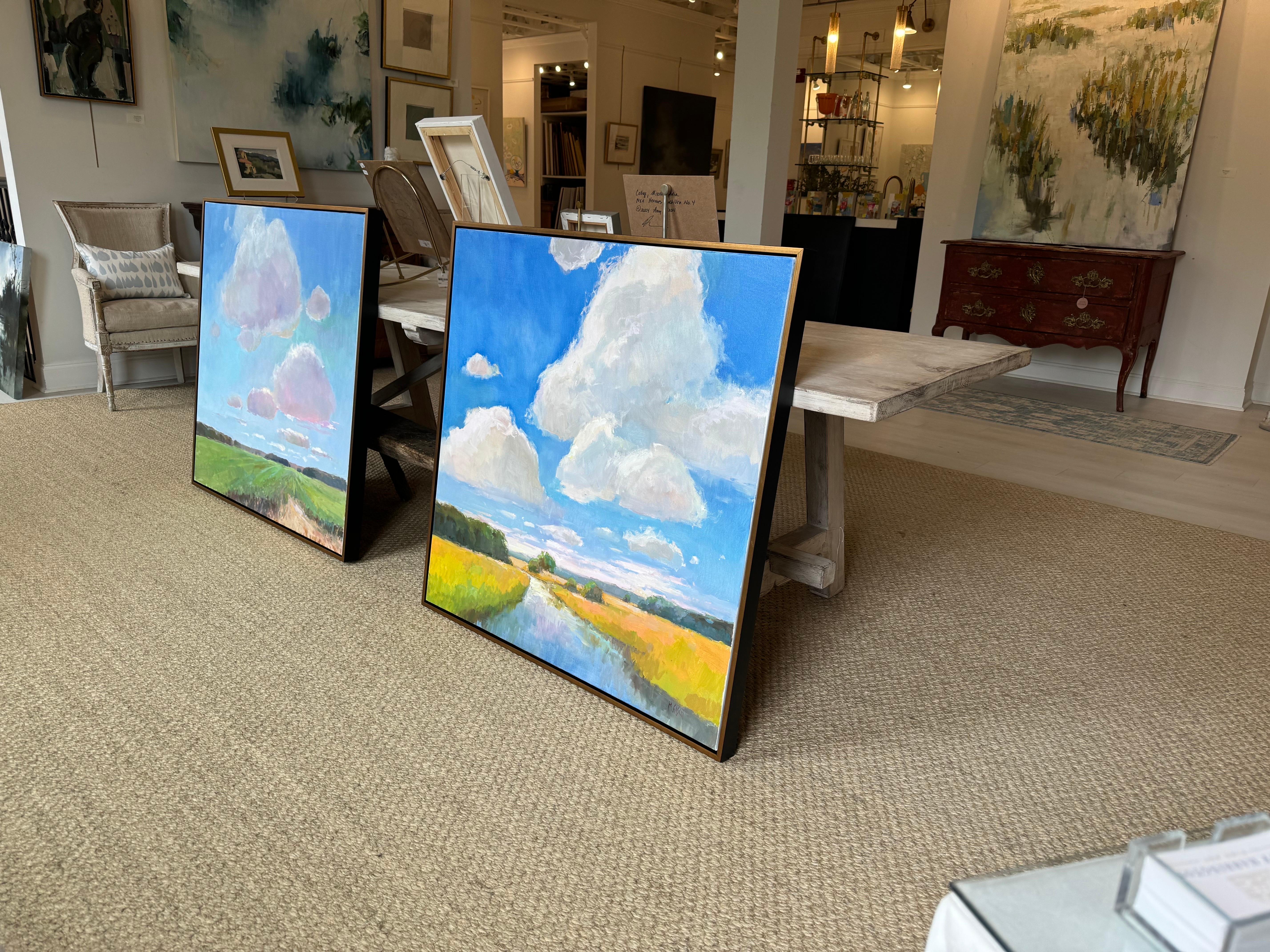 Cloud Rumble di Millie Gosch Paesaggio impressionista incorniciato Marsh 1