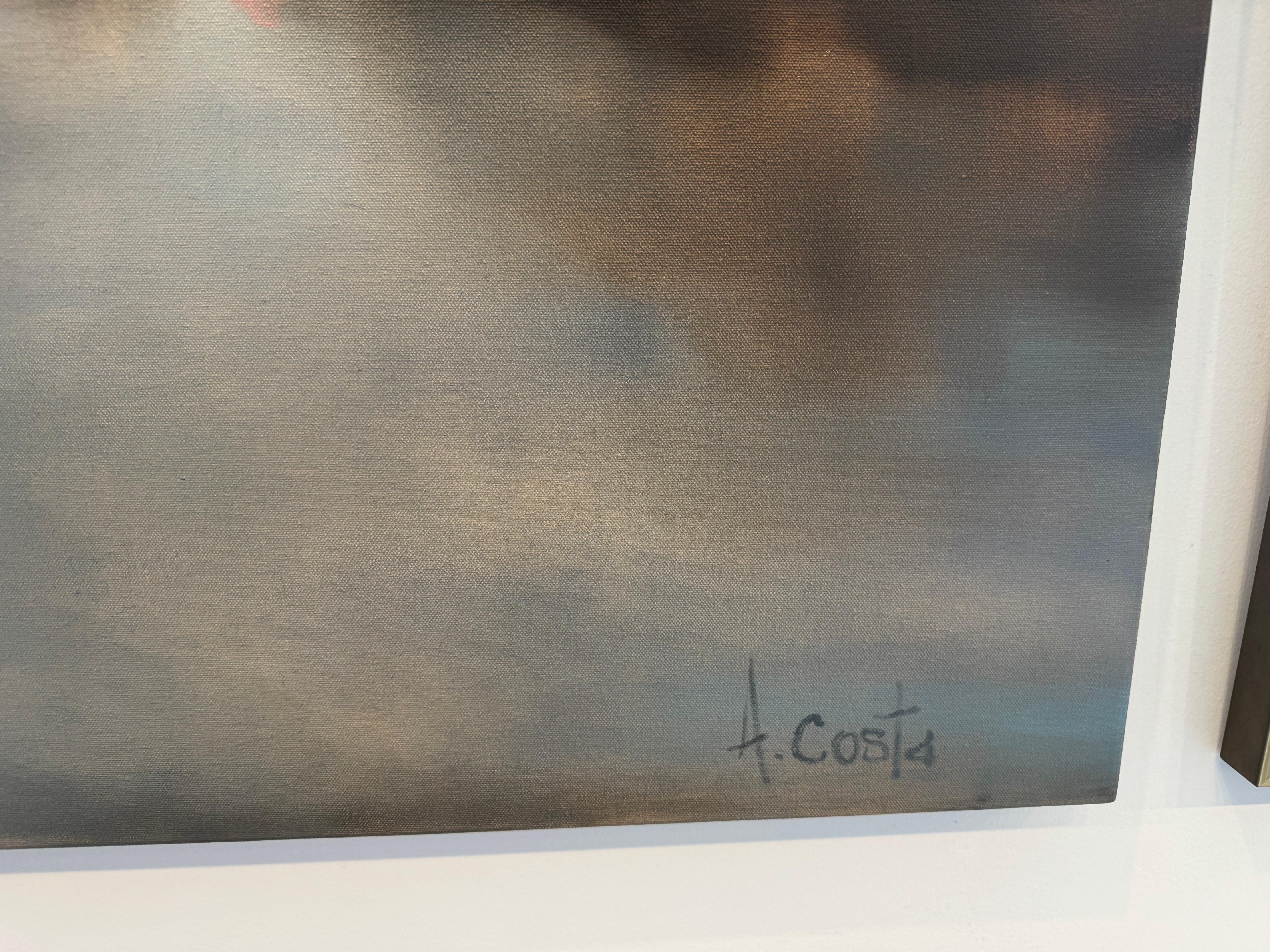 Picking Up the Pieces by Andrea Costa, Landscape Oil painting Square 1