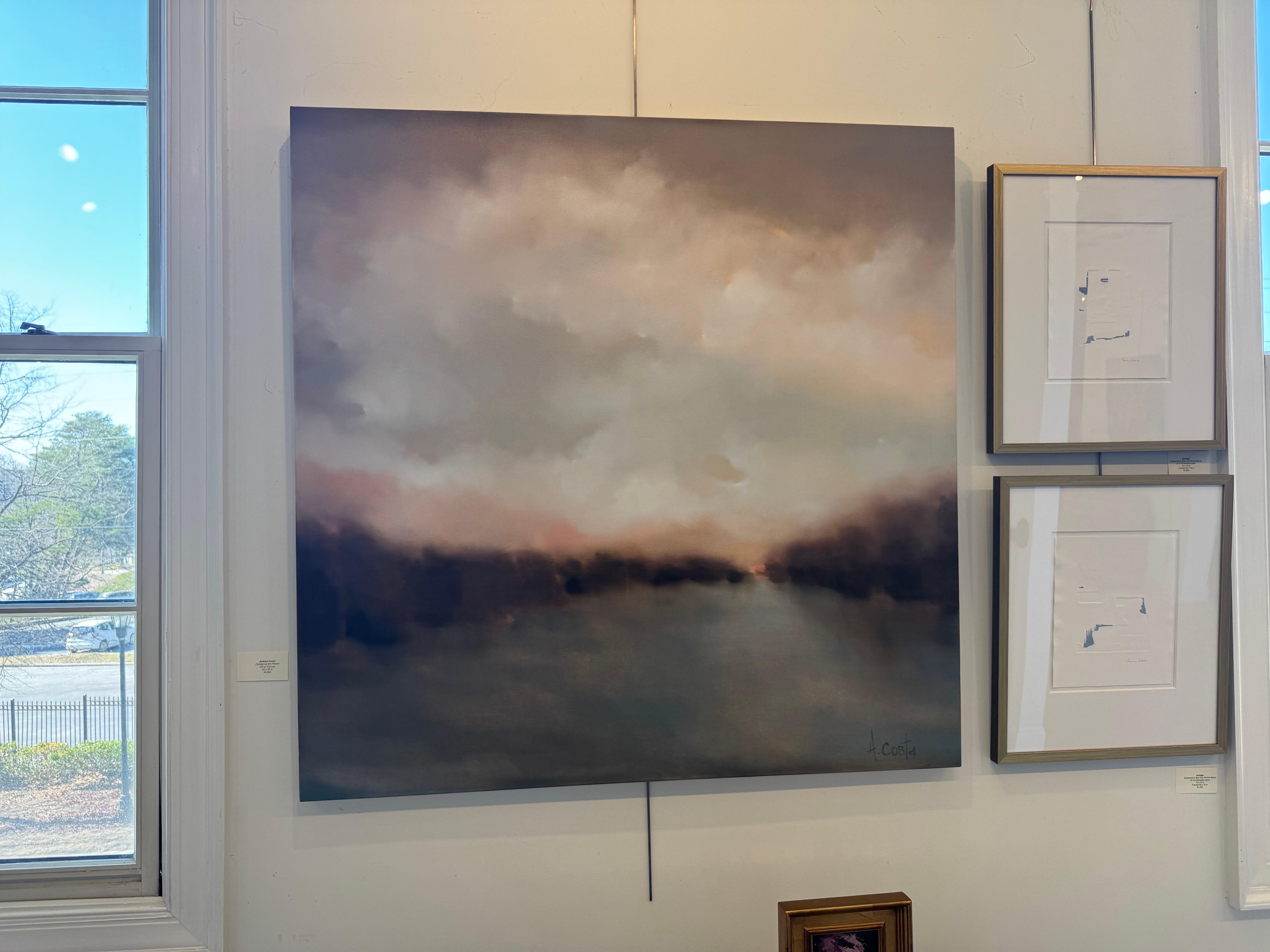 Picking Up the Pieces by Andrea Costa, Landscape Oil painting Square 3
