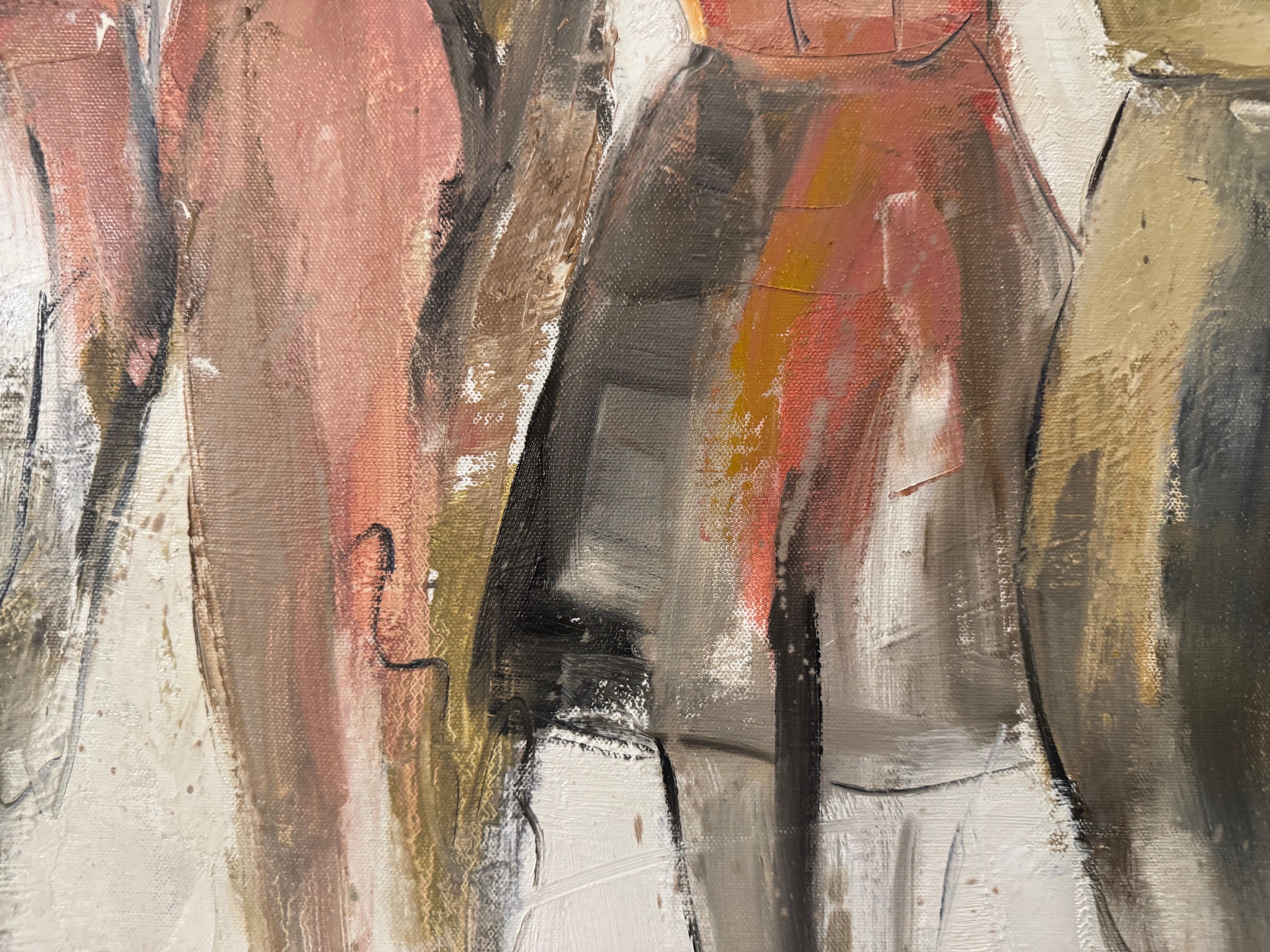 Belle Femmes di Allison Chambers, Quadro olio su tela Quattro donne in vendita 3