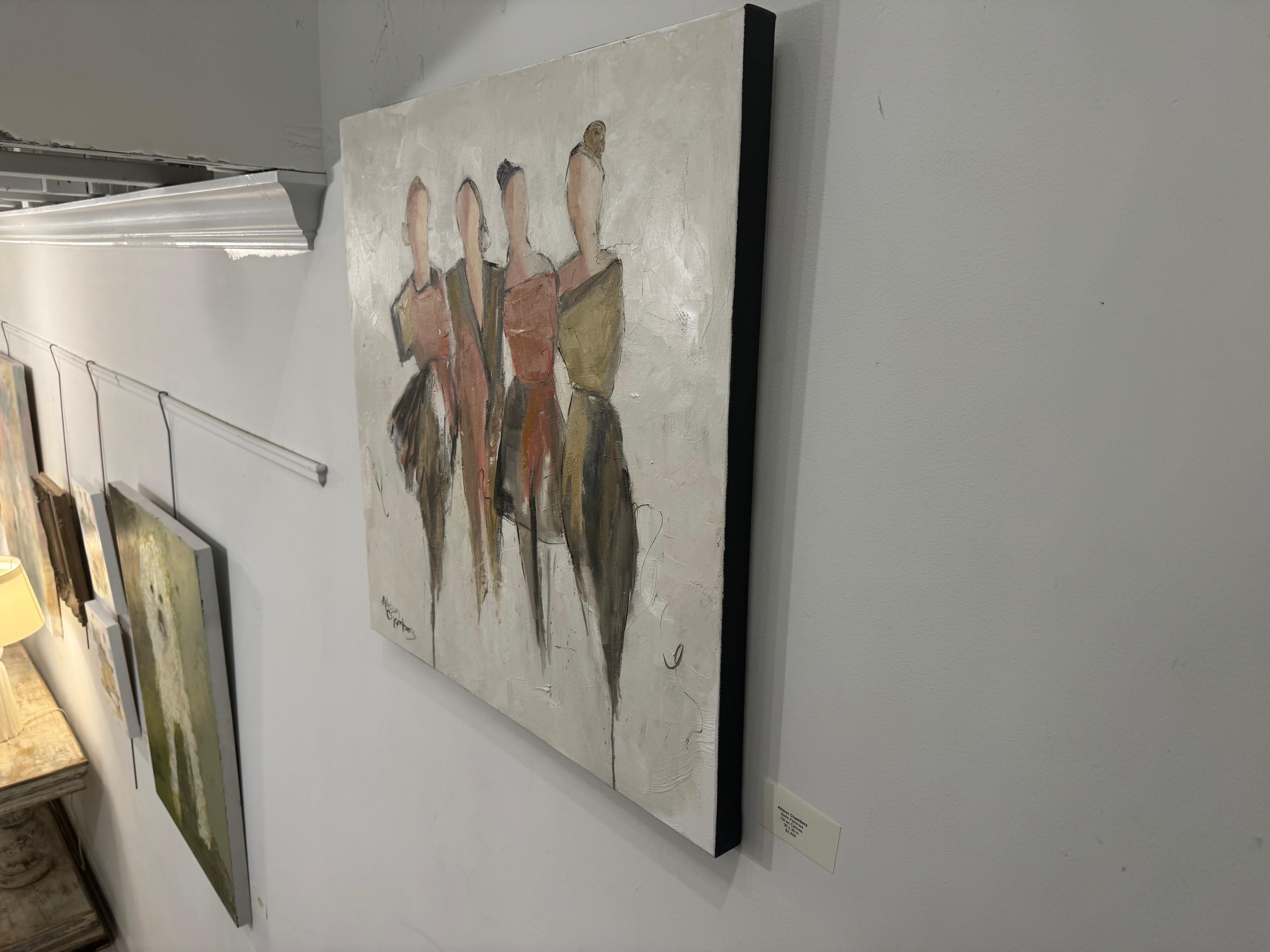 Belle Femmes di Allison Chambers, Quadro olio su tela Quattro donne in vendita 5