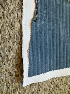 Home I by Brook Soss, Color block Vertical Abstract on Paper With Sandstone