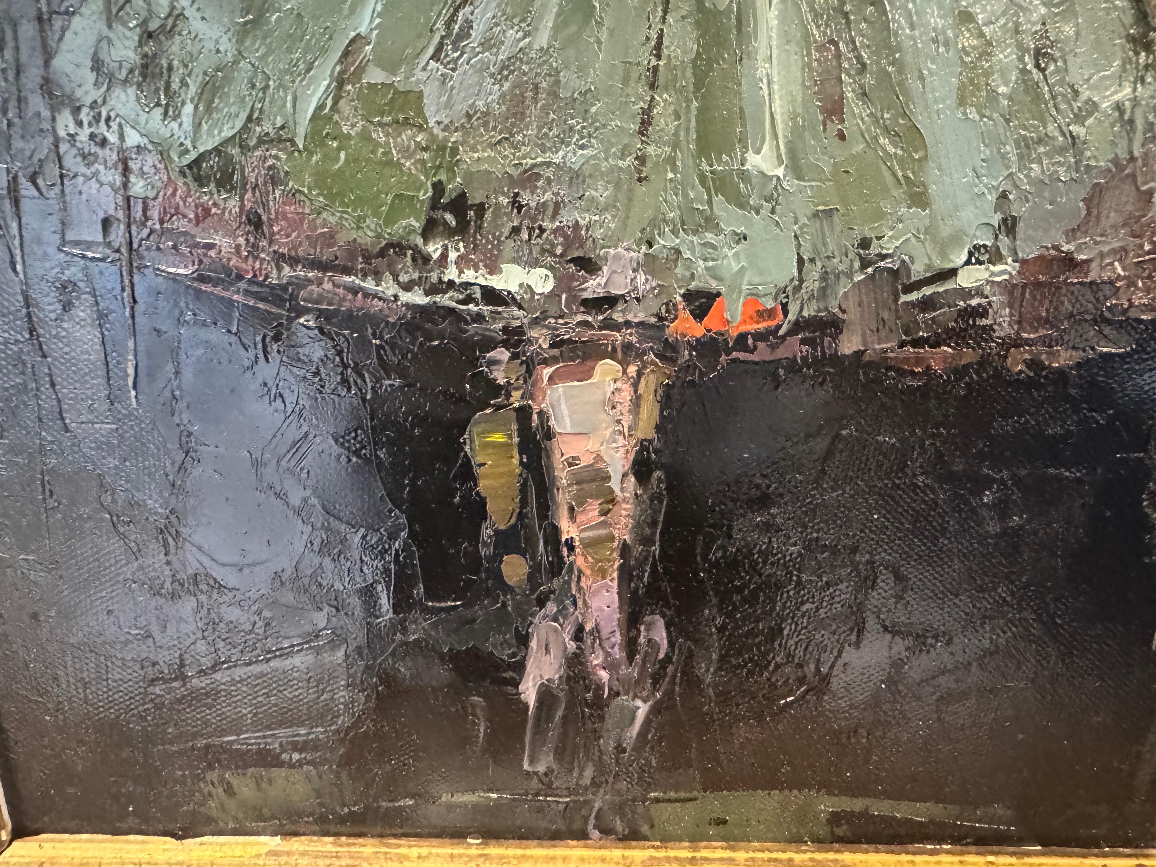 Bailarina en verde de Geri Eubanks, Pintura al óleo figurativa enmarcada en venta 4