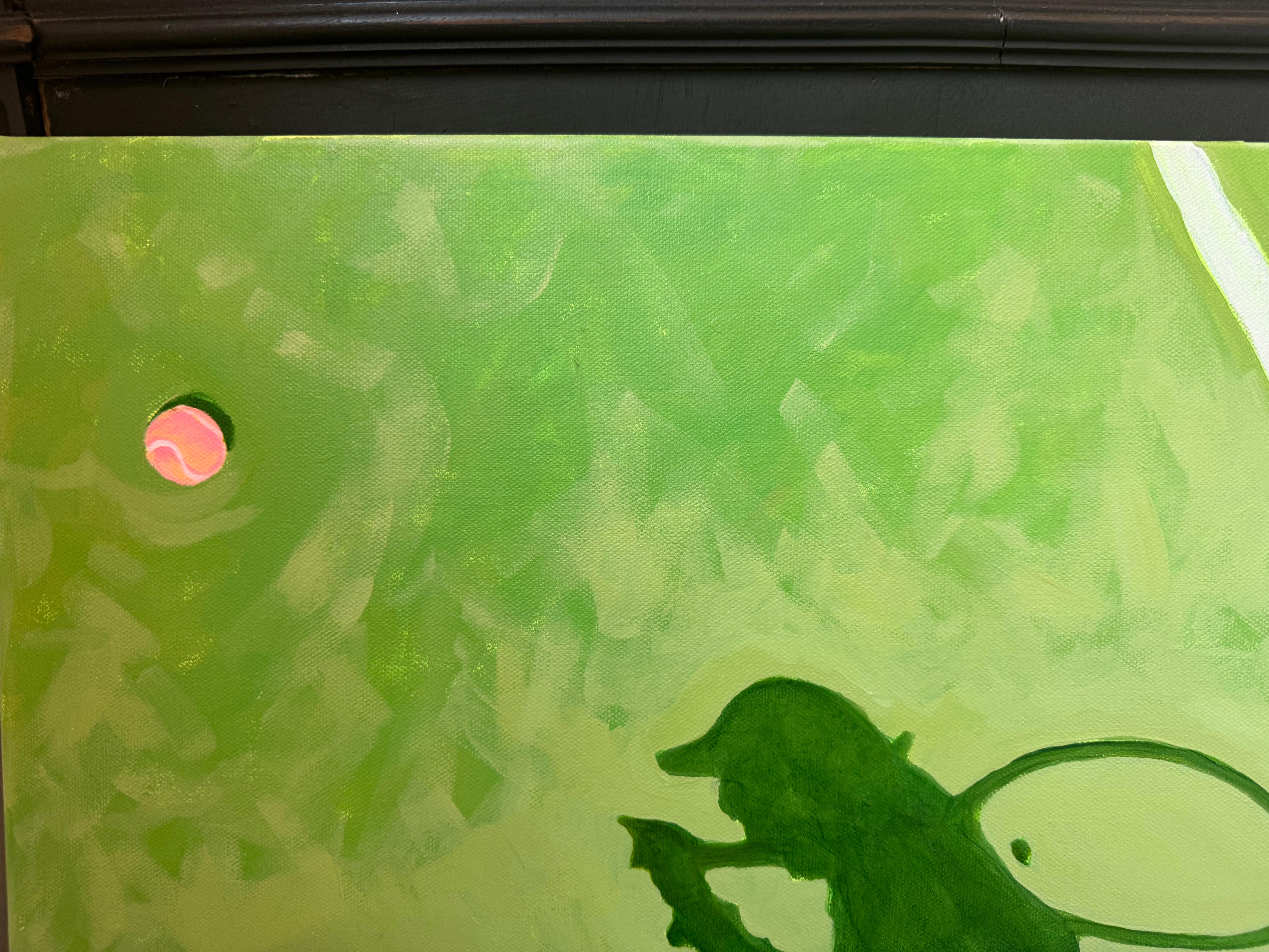 Love All di Devan Sweeney, olio su tela a tema tennis, pittura contemporanea in vendita 4