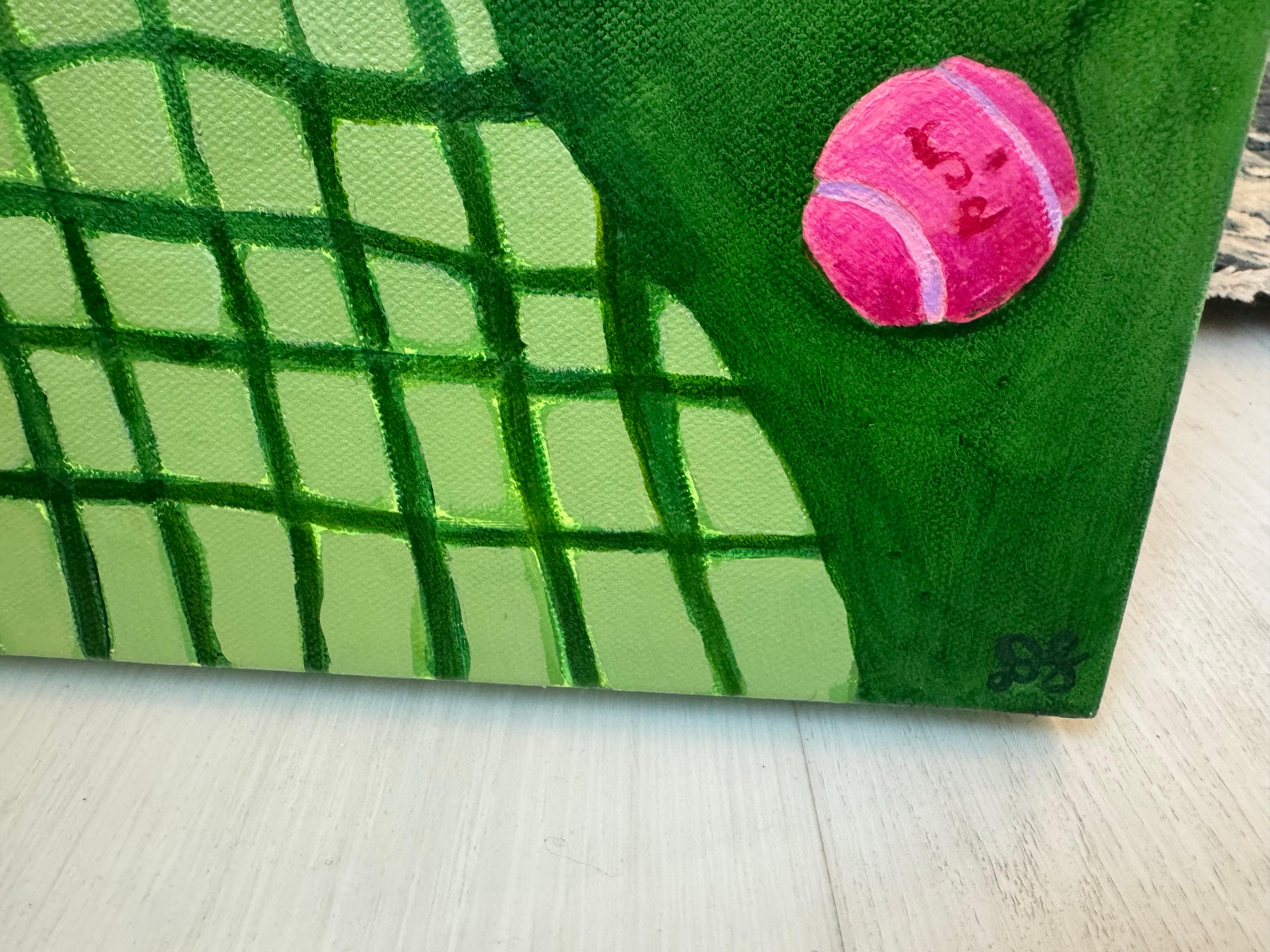 Love All di Devan Sweeney, olio su tela a tema tennis, pittura contemporanea in vendita 5