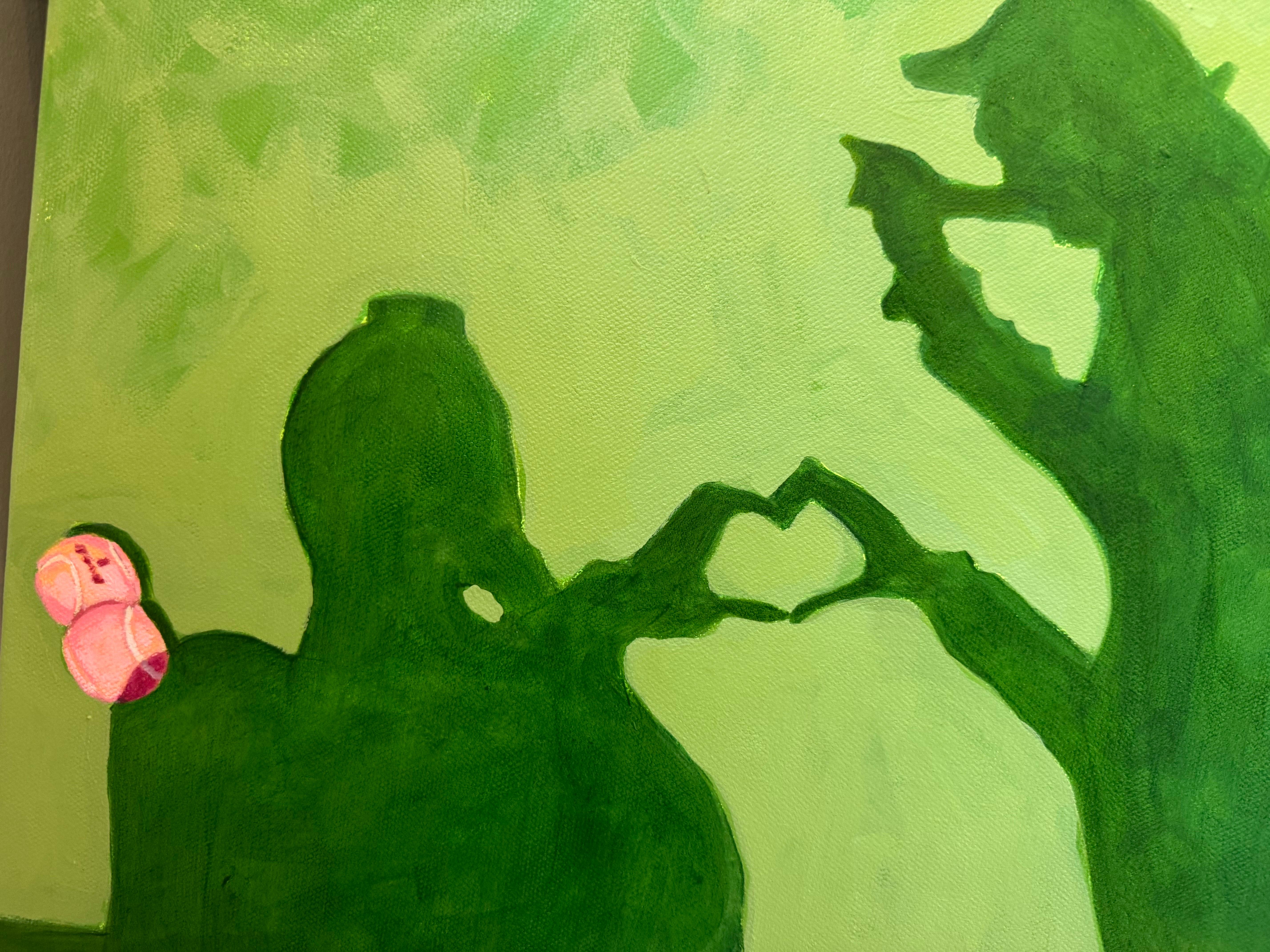 Love All di Devan Sweeney, olio su tela a tema tennis, pittura contemporanea in vendita 8