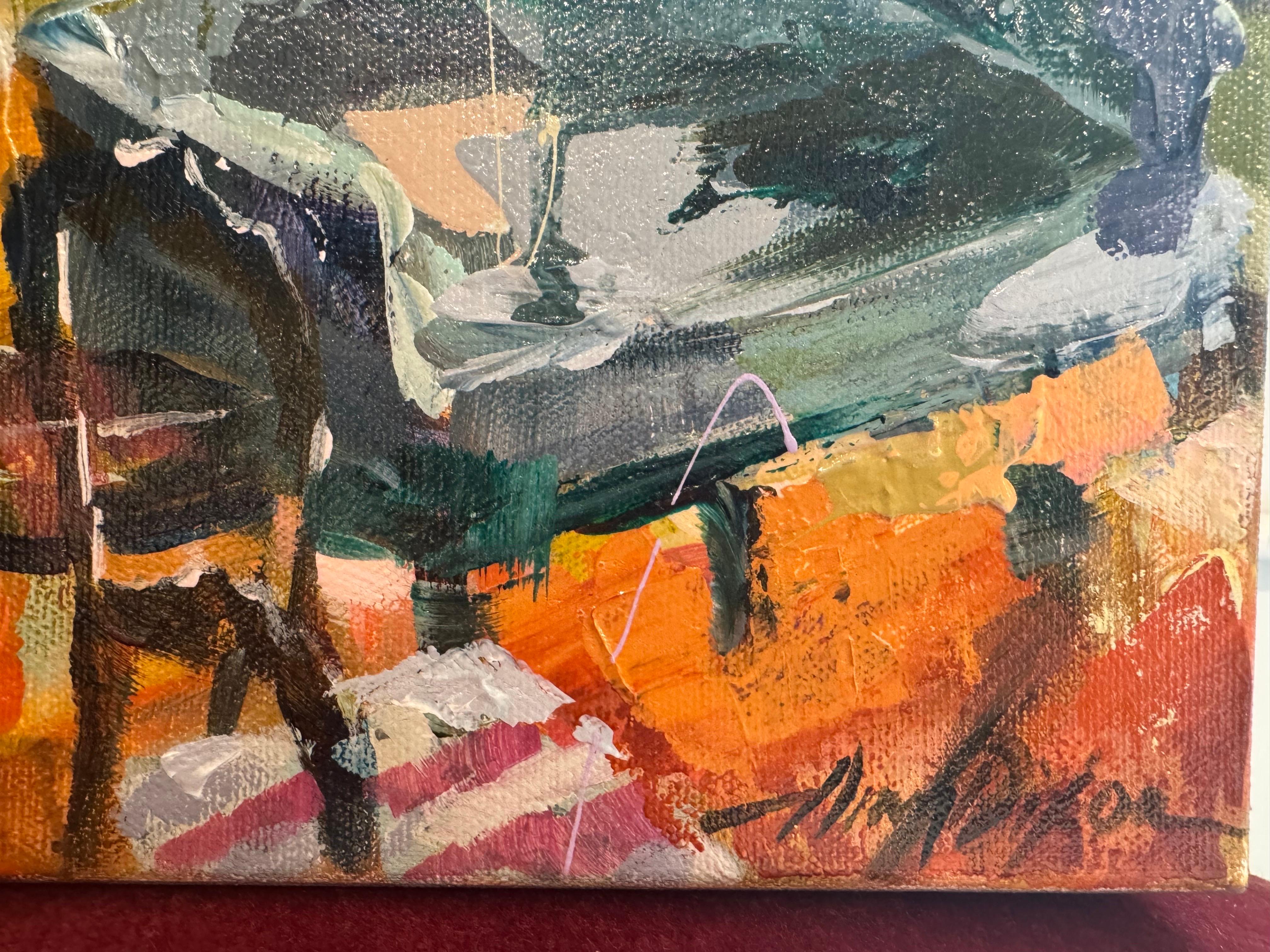 Lover's Settee di Amy Dixon,  Pittura astratta di natura morta su tela per interni in vendita 5