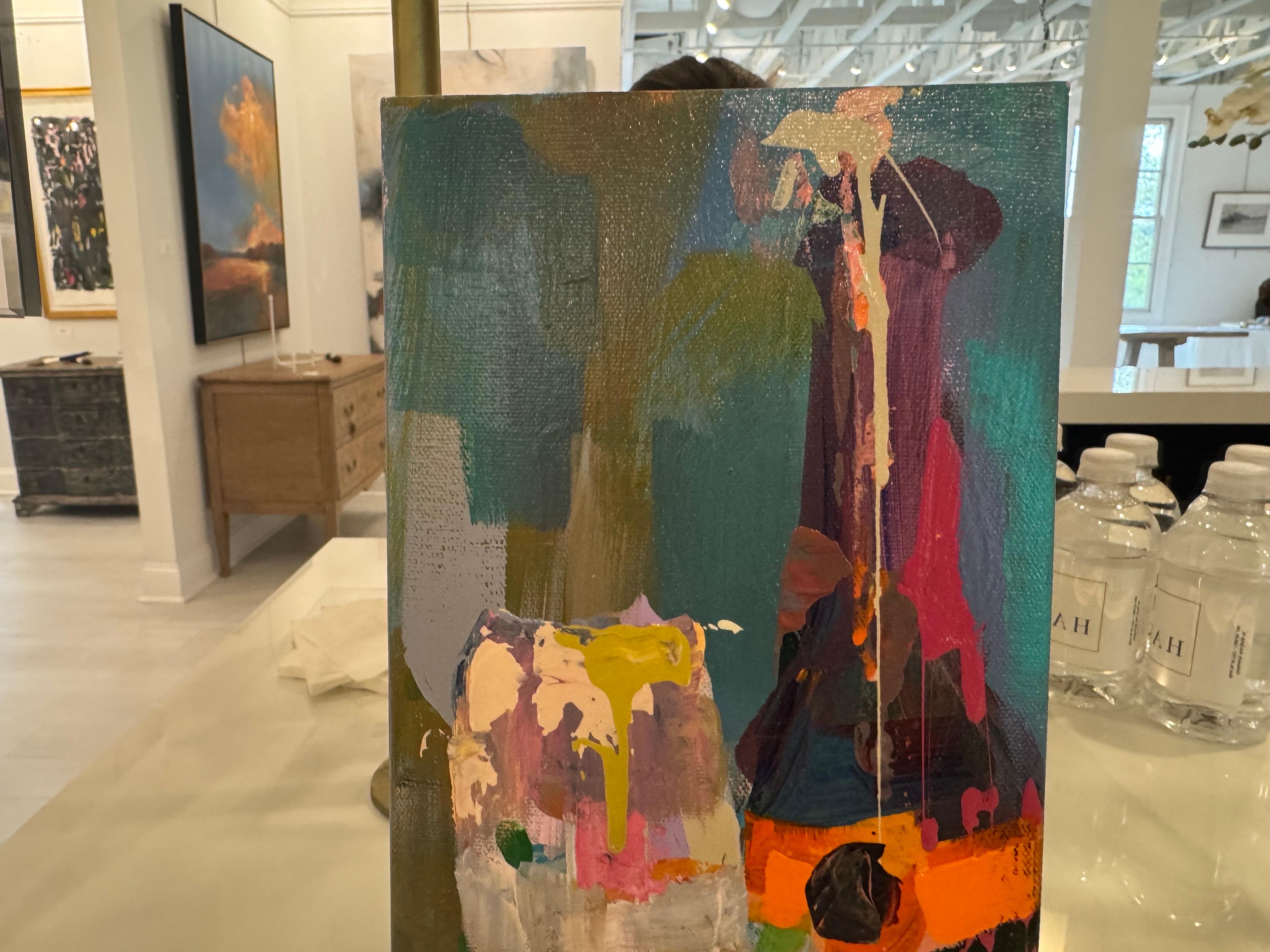 Waiting for Guests par Amy Dixon  Peinture sur toile d'inspiration champagne 3