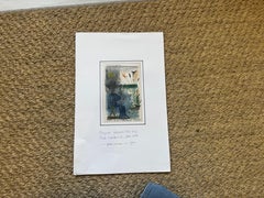 French Oil Pastel Drawing, Figurative Study on Paper, Small Artwork