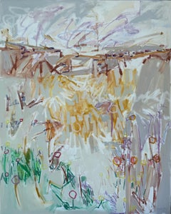 Gathering Wildflowers — Contemporary Mixed Media Abstract Painting