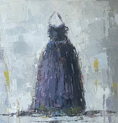 Violet Dress — Contemporary Figurative Oil Painting on Canvas