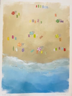 Vacation Dreams 1 Coastal Landscape Oil Painting by Allison Chambers
