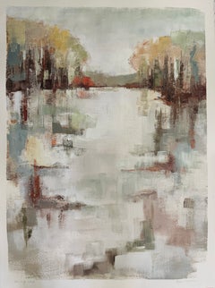 Let It Go Study  Contemporary Landscape Oil Painting by Allison Chambers