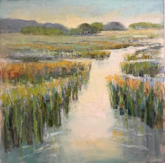 « Come Join Me », peinture à l'huile contemporaine représentant un paysage, par Allison Chambers