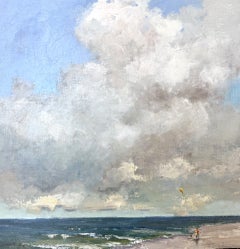 And Hush This Waves, Contemporary Coastal Oil Painting by Bethanne Cople