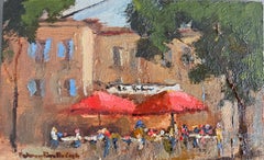 Villes Sur Auzon, Provence Landscape Oil Painting by Bethanne Cople