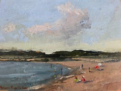 When Sea Winds Pierced Our Solitude, Contemporary Coastal Oil Painting