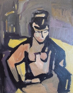 Stoic Voice, Contemporary Figurative Oil Painting by Anne Darby Parker