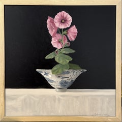 Ginny Williams, Pink Floral Still Life Painting, Roses, Contemporary Art