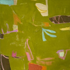 Chris Shands, Colorful Abstract Painting, Contemporary Oil on Canvas, 40 x 40