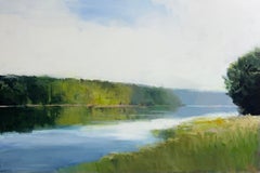 Craig Mooney, «Soft Current», cuadro original contemporáneo al óleo de gran formato, 40 x 60