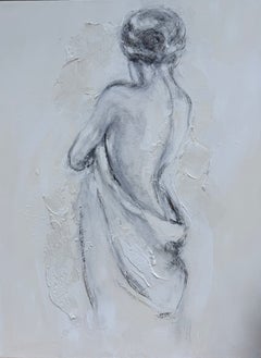 Judith Williams: «El pensamiento más bonito». Pintura figurativa contemporánea original.