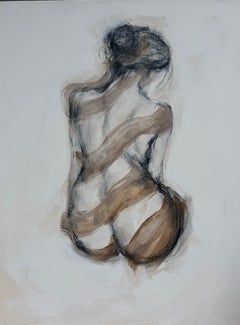 Judith Williams Held in Light Original Contemporary Figurative Painting 40 x 30