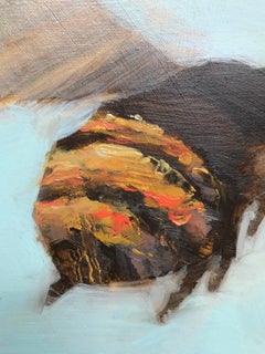 'Bees 1-10' Oil on Board Bee Painting