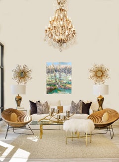 "Grounded" Large Vertical Framed Impressionist Low Country Painting