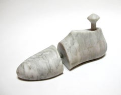 Shoe Last by KARTEL - unique handcarved marble sculpture -smooth finish