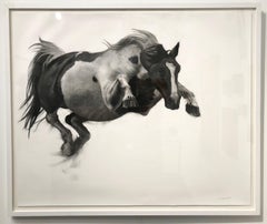 The Great Beyond by Patsy McArthur, Horse charcoal drawing on Fabriano paper 