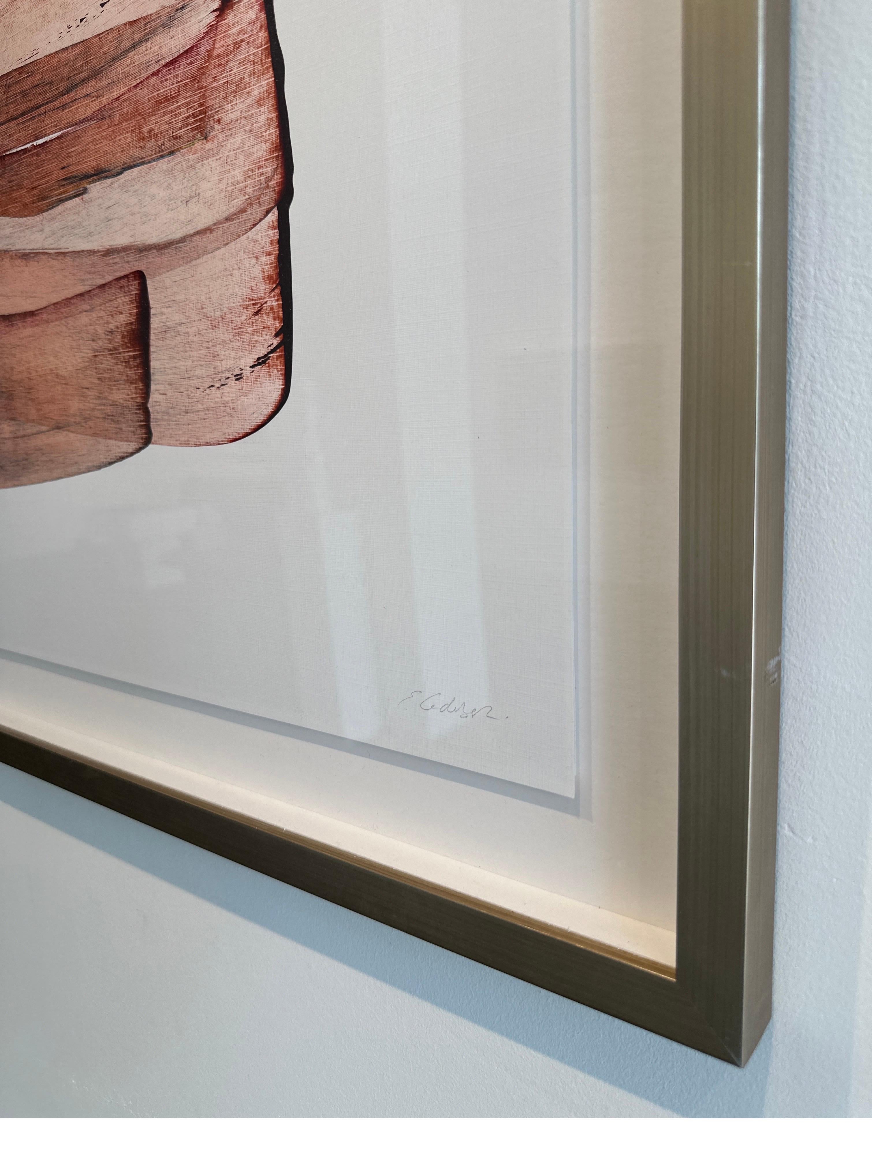 Inspired by the Parisian luxury world of fashion, textures and colour, Emma Godebska emphasizes the fluidity of the materials she uses in her clean and contemporary artworks. Finding balance between tension and slackening, concentration and