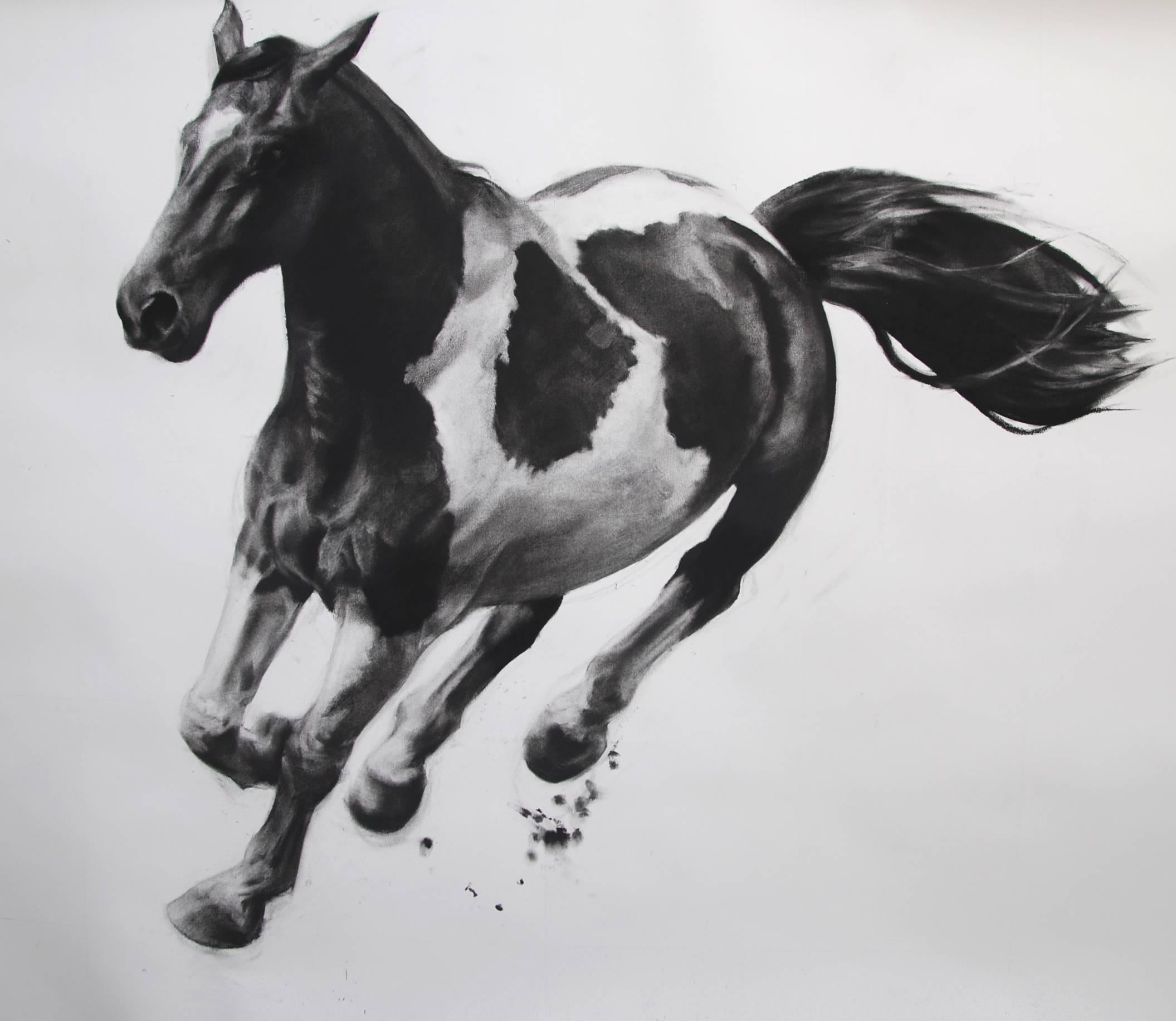 Scottish artist Patsy McArthur explores the grace and power of human movement in her naturalistic drawings and paintings. Her latest works, including small ink studies, charcoal and graphite drawings, and large oil paintings, convey a palpable sense