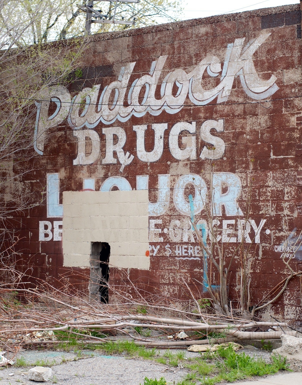 Lincoln Clarkes Landscape Photograph - Paddock Drugs, Detriot 2011