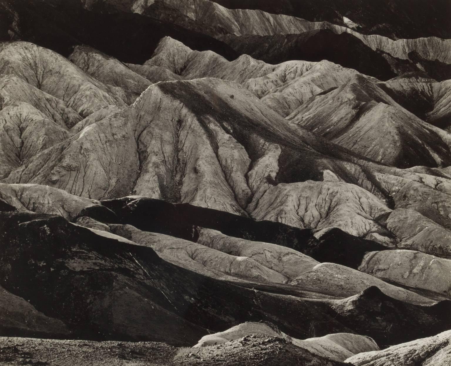 Brett Weston Black and White Photograph - Zabriskie Point