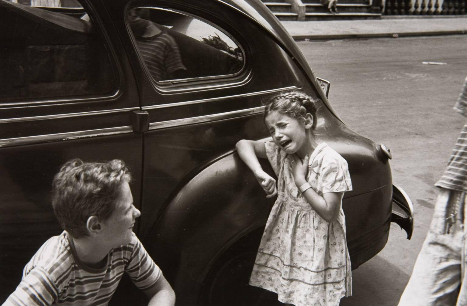 Helen Levitt Black and White Photograph - New York, (Girl Crying)