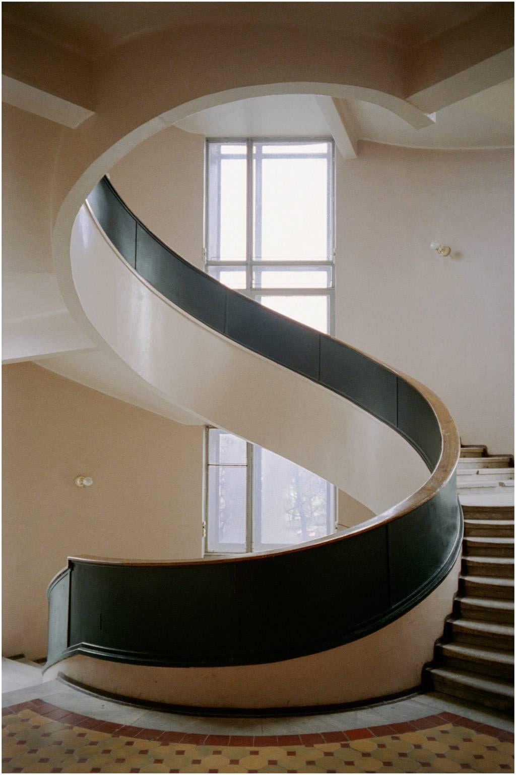 Richard Pare Color Photograph - Stair Well, Chekist Housing Scheme, Ekaterinburg, Russia