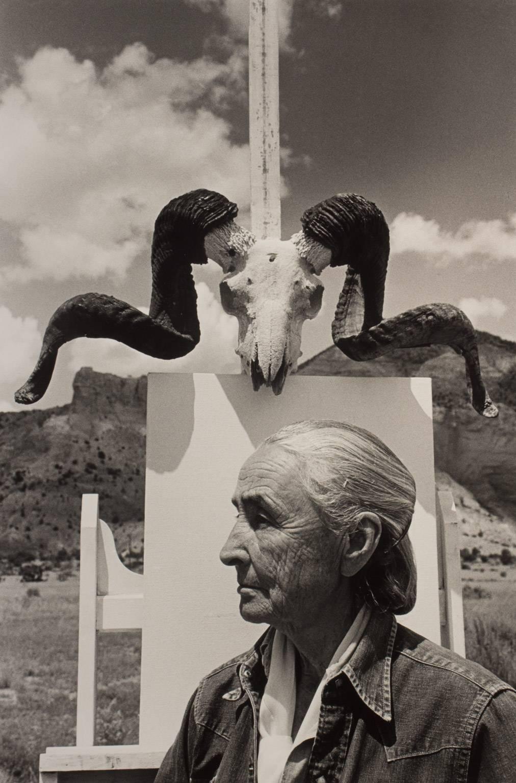 Arnold Newman Portrait Photograph - Georgia O'Keefe, Ghost Ranch, New Mexico