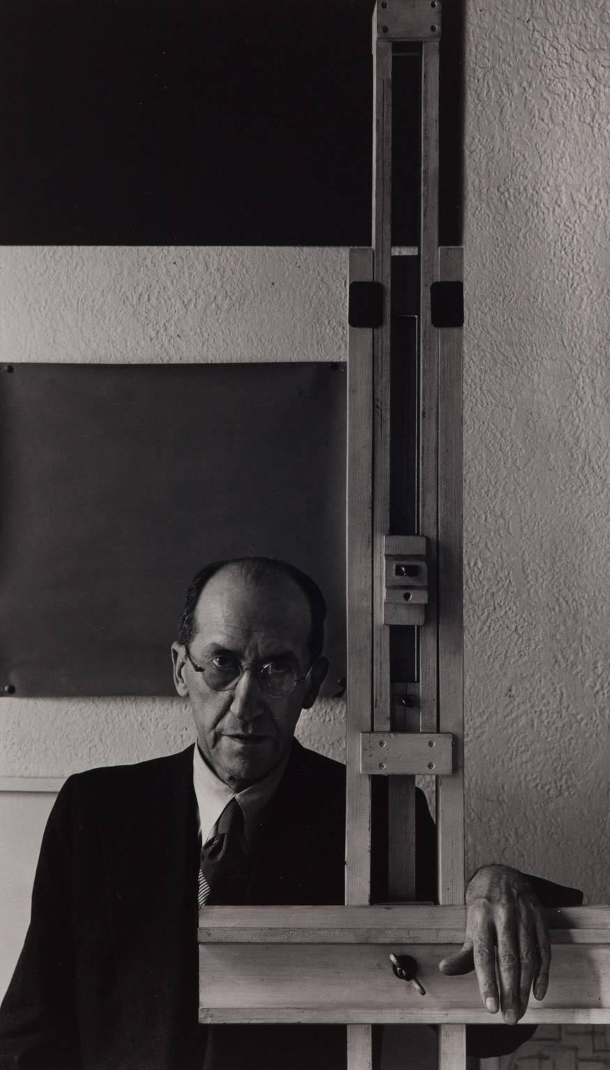 Arnold Newman Portrait Photograph - Piet Mondrian, New York City, NY, 1942