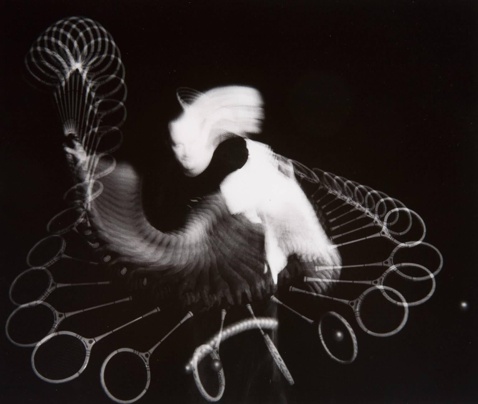 Harold Edgerton Black and White Photograph - Squash Stroke