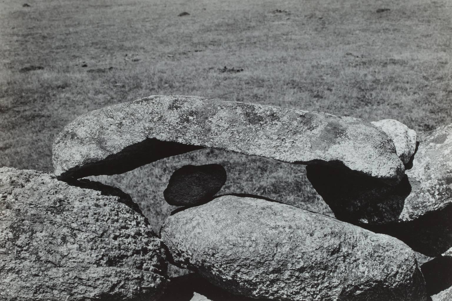 Aaron Siskind Abstract Photograph - Martha's Vineyard Rocks