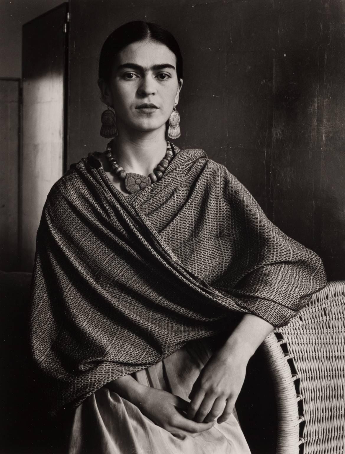 Imogen Cunningham Portrait Photograph - Frida Kahlo, painter and wife of Diego Rivera