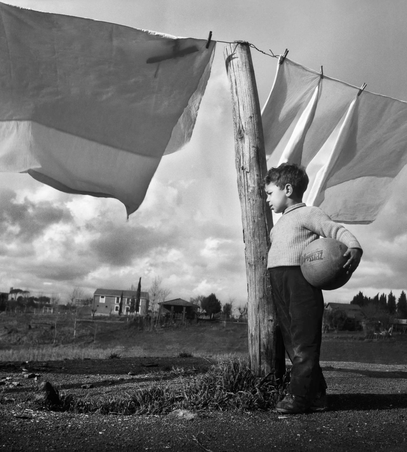 Mario DiGirolamo Black and White Photograph - Dreaming Of A Game, Rome Italy