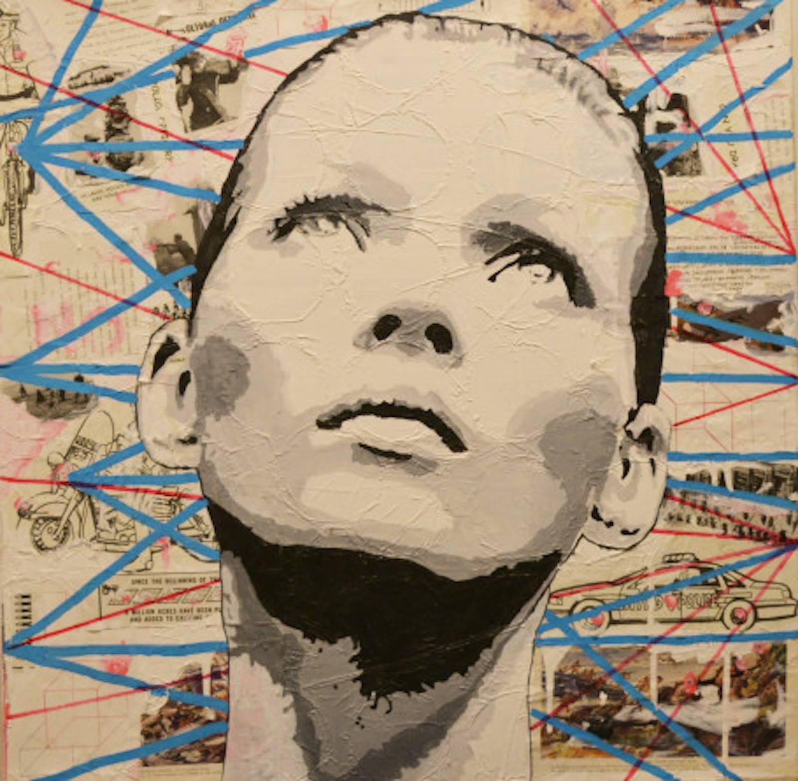 Pondering Connections - Mixed Media Art by Jason Poremba