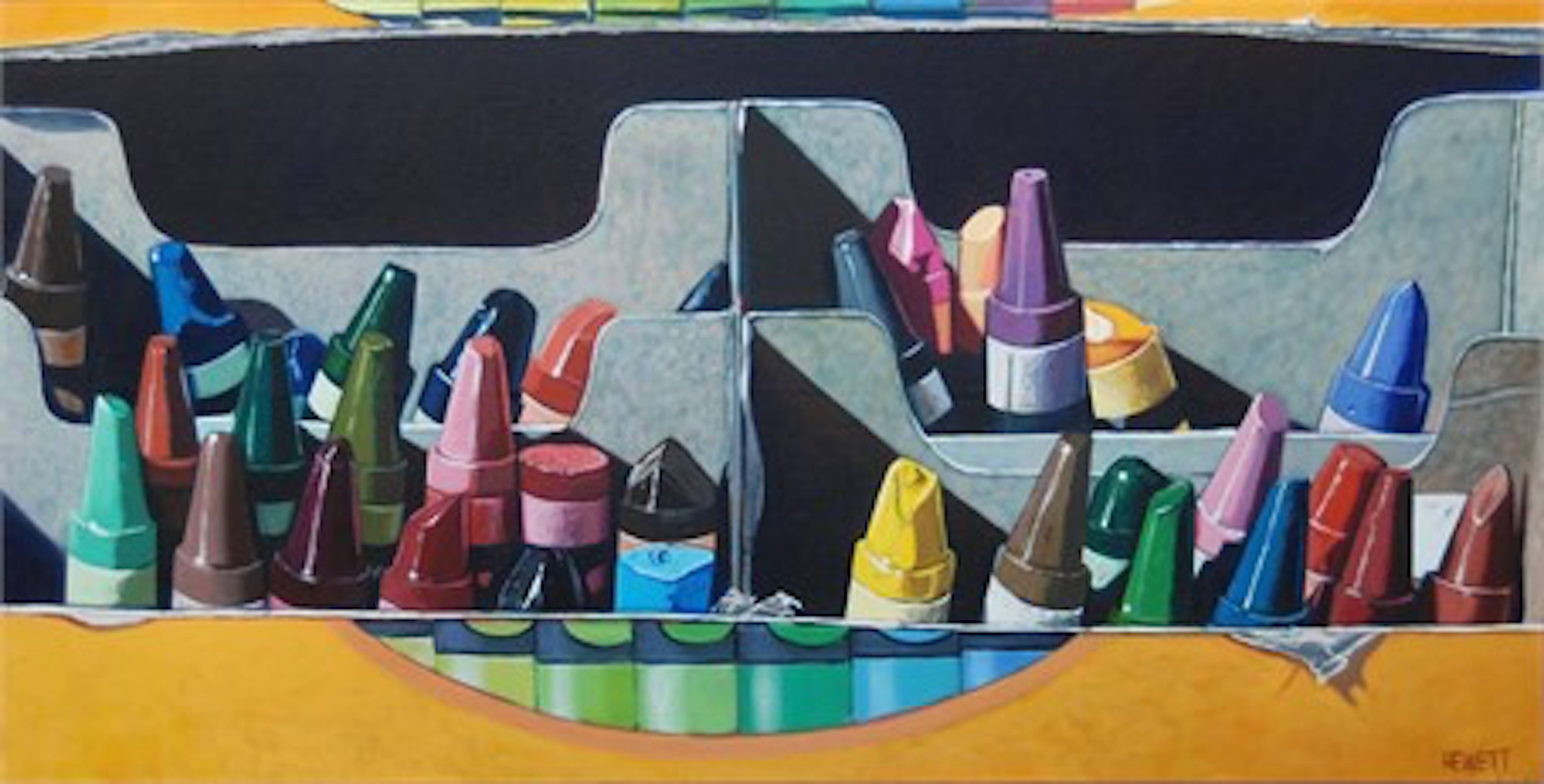 Scott Hewett Still-Life Painting - Crayon Box