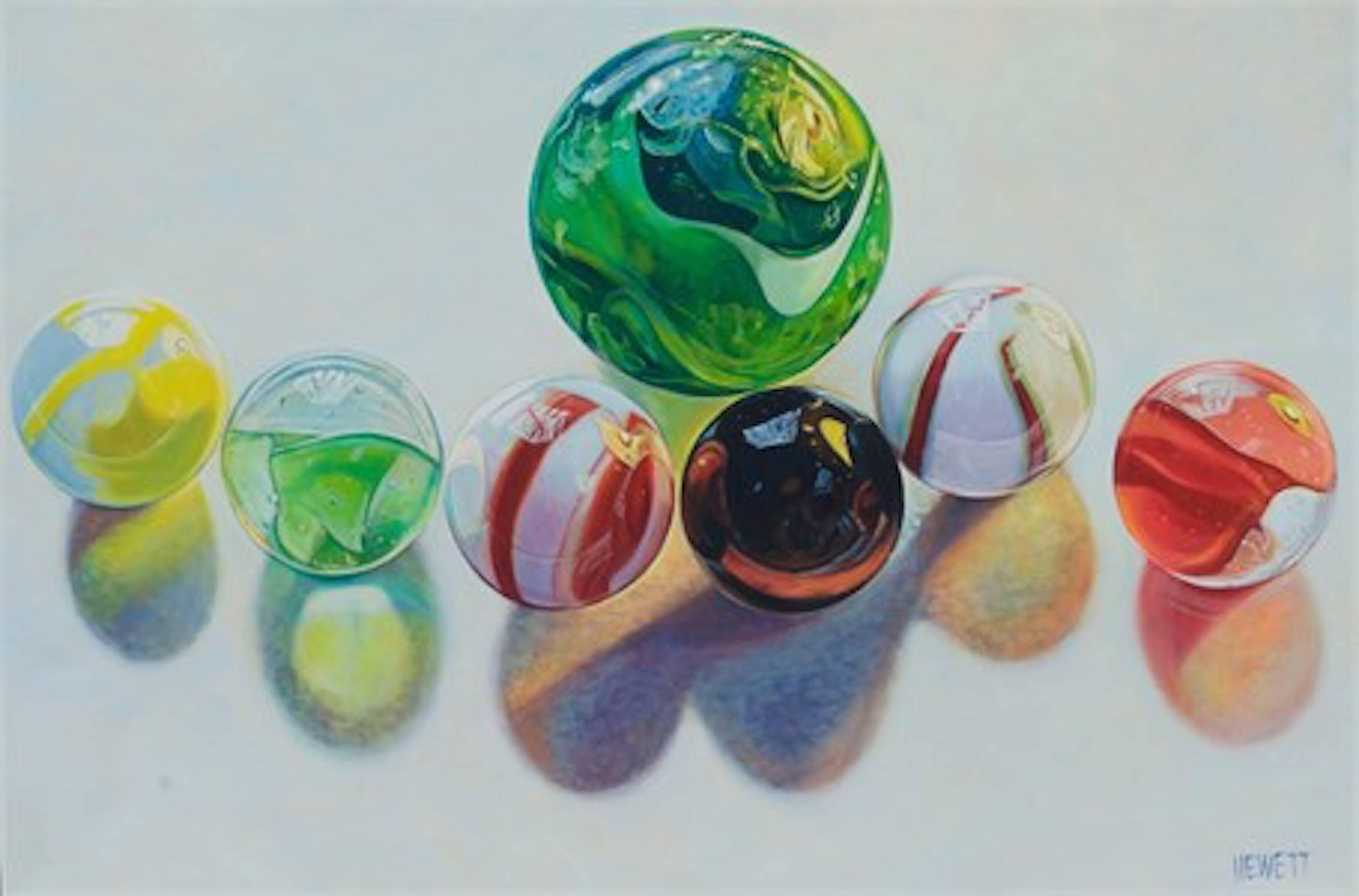 Scott Hewett Still-Life Painting - Marbles