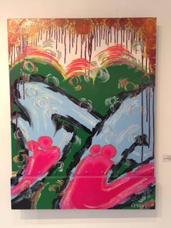 MOODY BLUE ARROW ON FABRICATED ALUMINUM